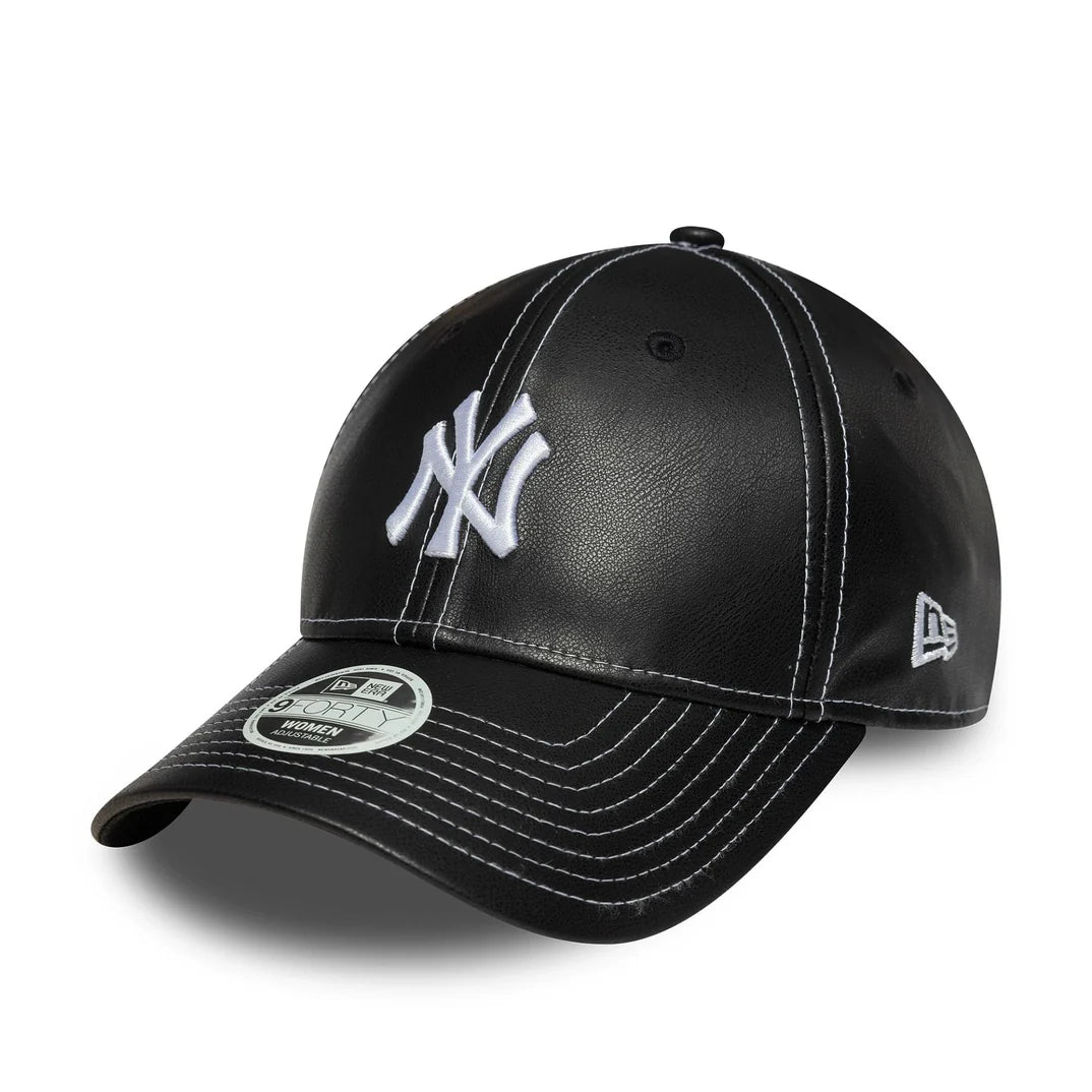 New Era Unisex 9FORTY New York Yankees Faux Leather Cap New Era Unisex 9FORTY New York Yankees Faux Leather Cap