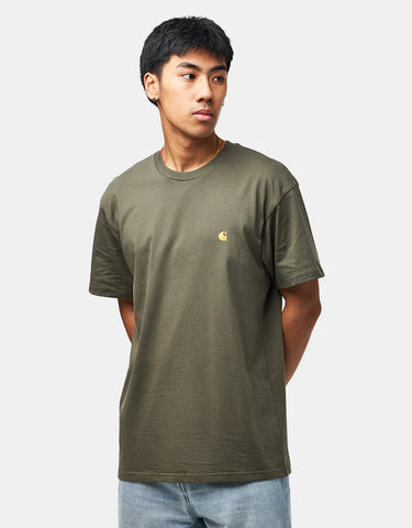 Carhartt Wip Men's Short Sleeve Chase T-Shirt Green
