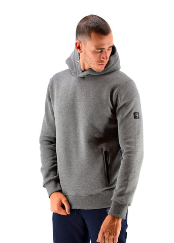 Three Stroke Men's Hoodie Grey 002-AW24-GRY