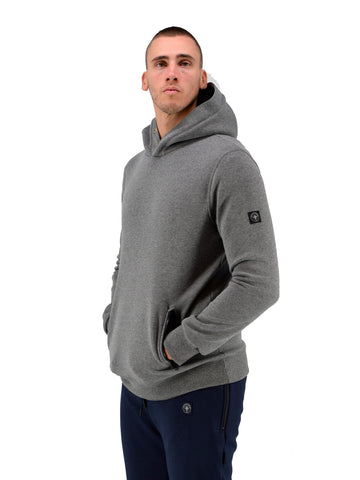 Three Stroke Men's Hoodie Grey 002-AW24-GRY