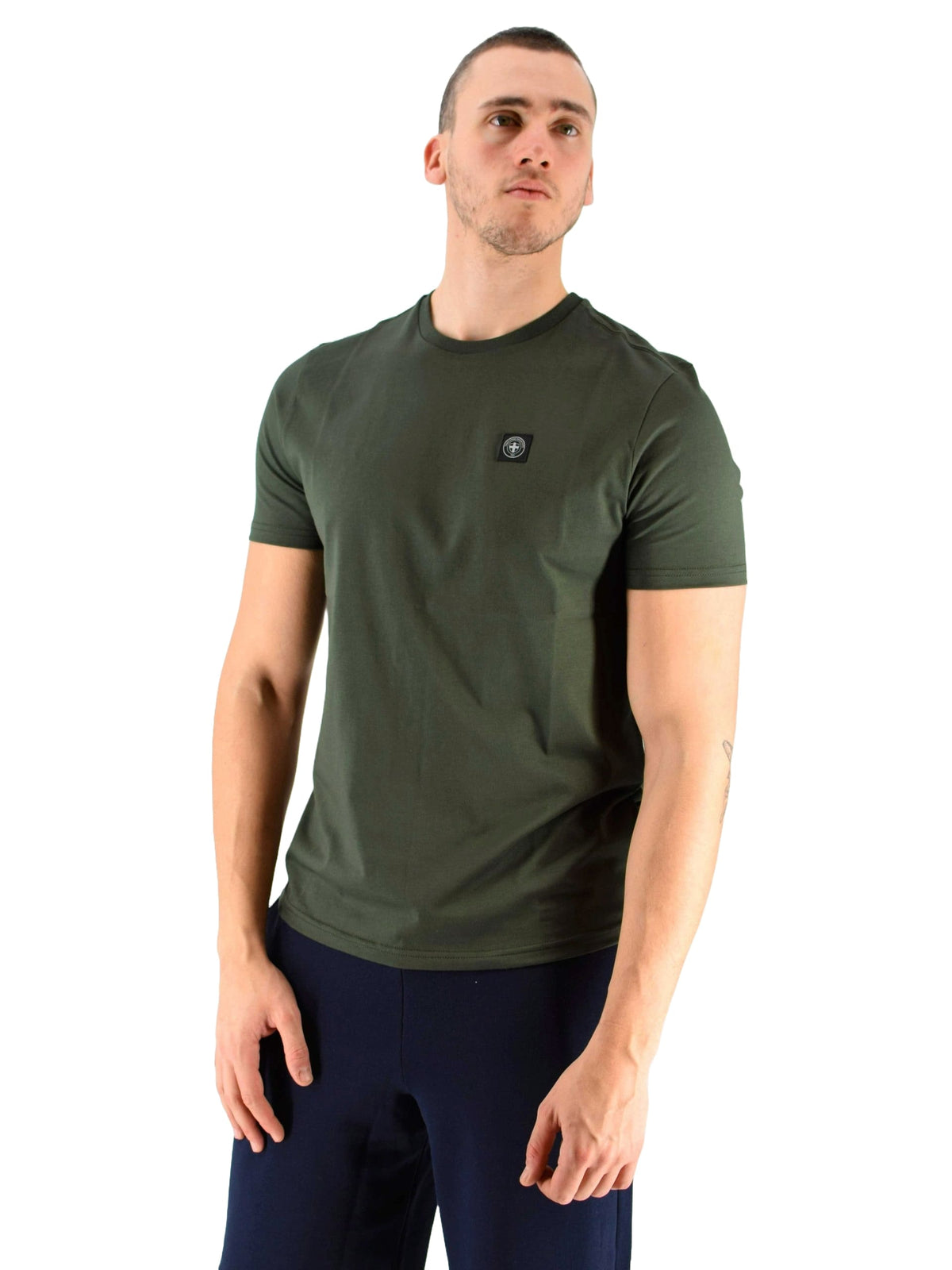 Three-Stroke Men's T-Shirt Minimum Green