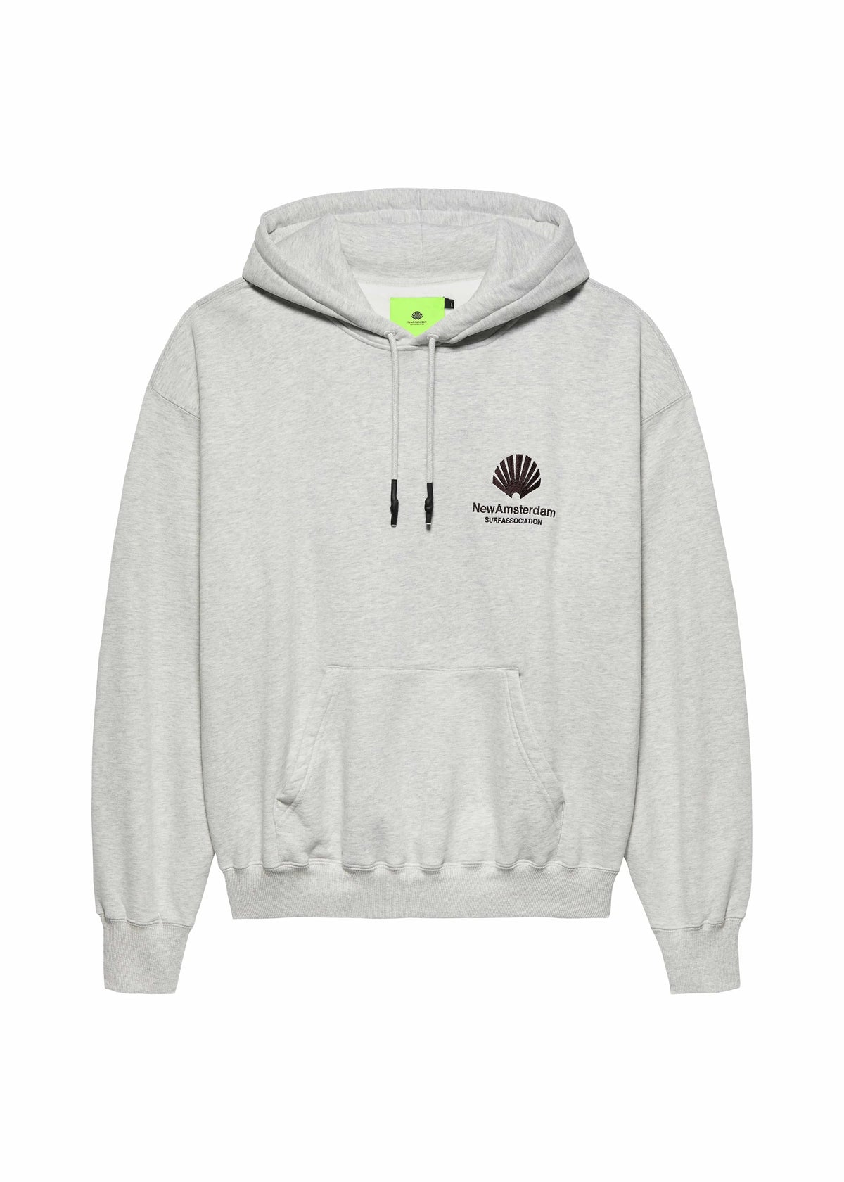 Grauer Logo-Hoodie für Herren von New Amsterdam