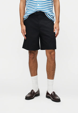 Selected Pantaloncino in cotone da uomo Loose Axel Jari nero