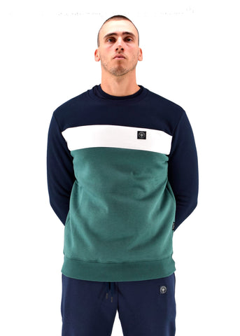 Three Stroke Men's Sweatshirt Oswald Blue 052-AW24-NVY