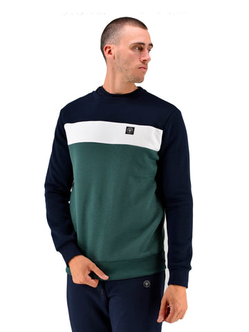 Three Stroke Men's Sweatshirt Oswald Blue 052-AW24-NVY