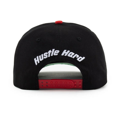 Paper Money Cappellino unisex Hustle Hard nero/rosso