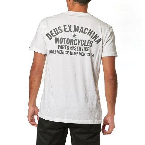 Deus Ex Machina T-Shirt da uomo manica corta Venice Address bianca