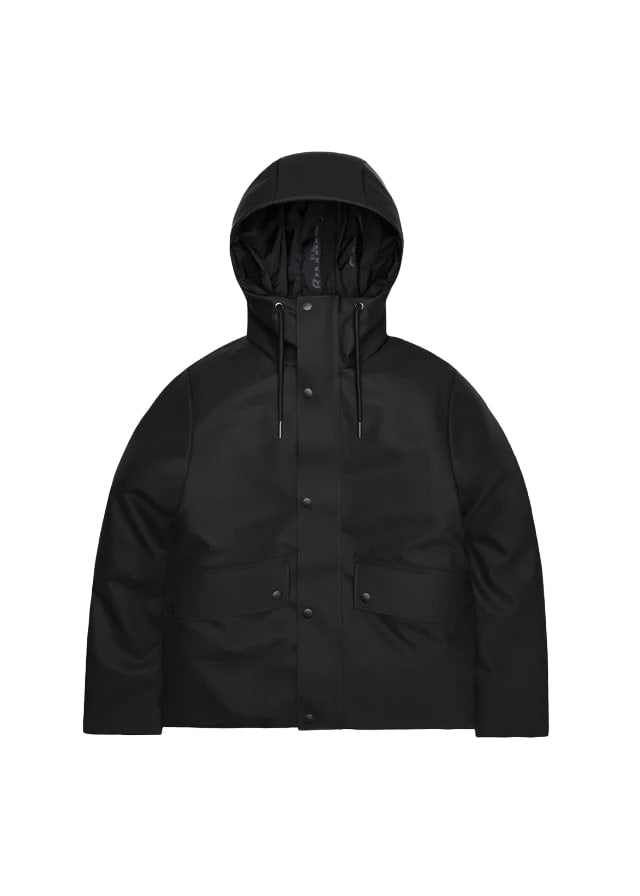 Rains Giacca impermaeabile corta da donna Nome Short Parka nera