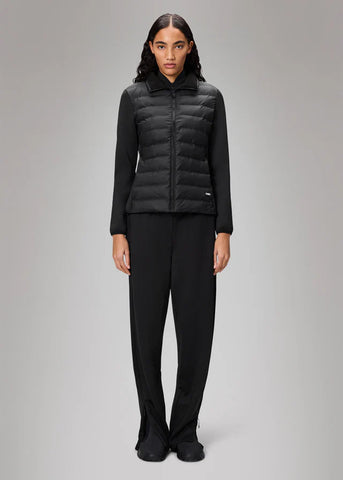 Rains Giacca da donna Safi Fleece Hybrid nera