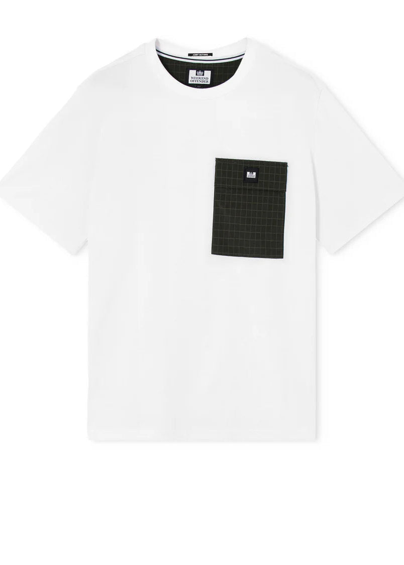 Weekend Offender T-Shirt da uomo manica corta Stiniva bianca
