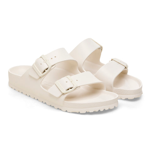 Birkenstock Damen Arizona Eva Rubber Sandale (schmale Passform) Creme