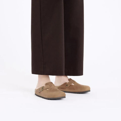 Birkenstock Boston Oiled Leather Sandal, Cognac