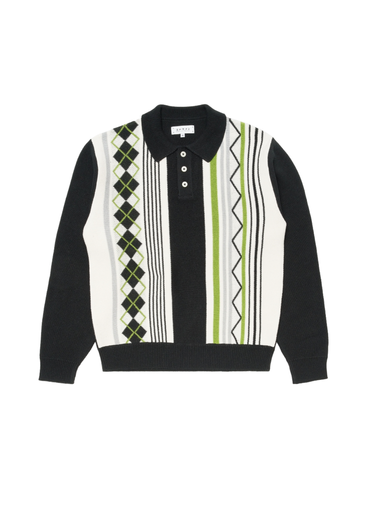 Edwin Maglia a polo da uomo Tulla nera