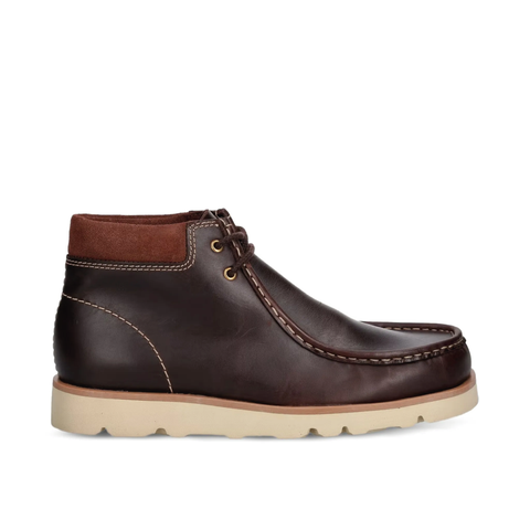 Clarks Scarpa in pelle da uomo Walla Orkhon marrone