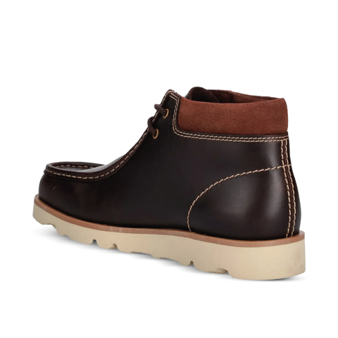 Clarks Scarpa in pelle da uomo Walla Orkhon marrone