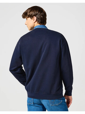 Wrangler Felpa girocollo da uomo Blue Bell Blu