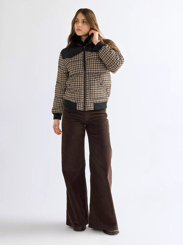 Wrangler Pantalone da donna in velluto a coste Canyon Loose marrone