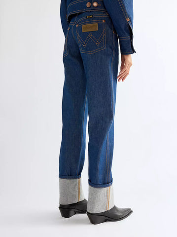 Wrangler Jeans da donna a Vita Bassa e Gamba Dritta Low Rise Cowboy
