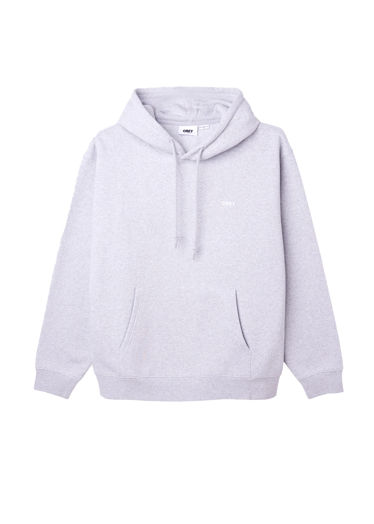 Obey Felpa da uomo con cappuccio Est Works Bold grigio chiara