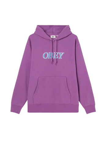 Obey Felpa con cappuccio da uomo Rhythm Viola