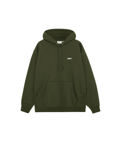 Obey Felpa da uomo con cappuccio Premium Quarter Icon verde