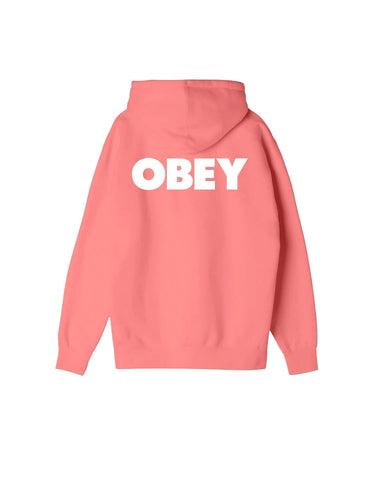 Obey Men's Hooded Sweatshirt Bold Premium Pink