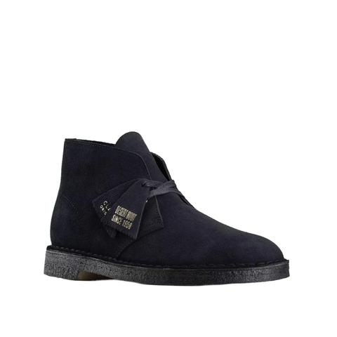 Clarks Polacchino in camoscio da uomo Desert Boot blu scuro