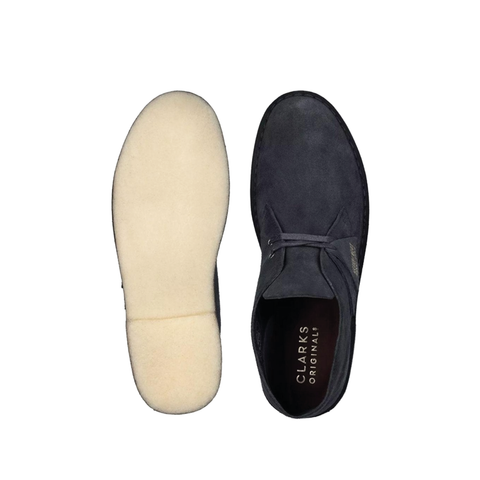 Clarks Polacchino in camoscio da uomo Desert Boot blu scuro