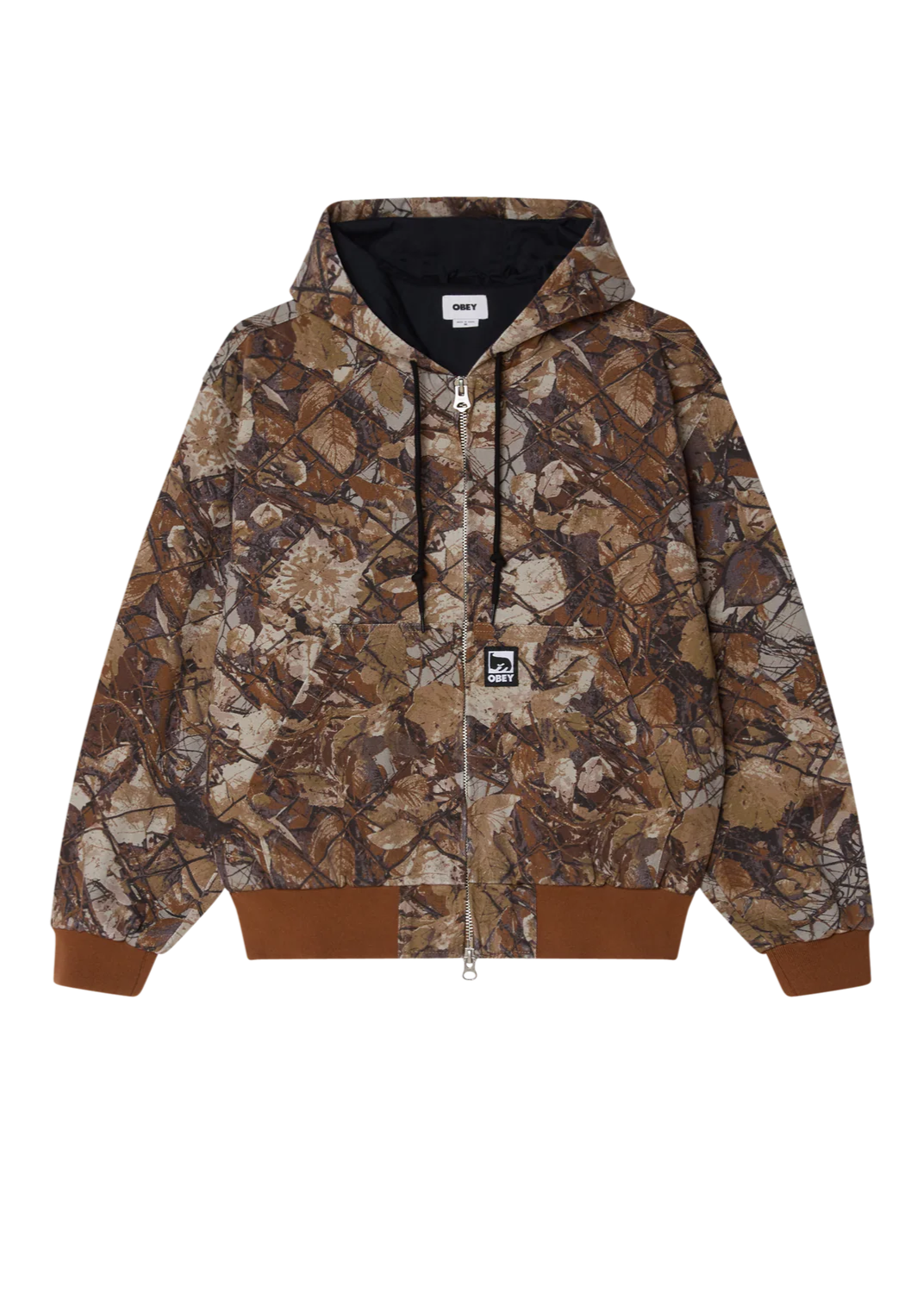 Obey Giacca da uomo camo Glen Zip Up