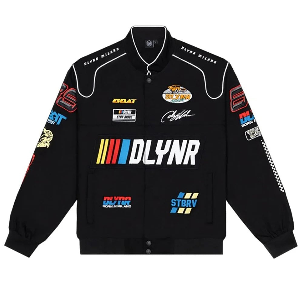 Dolly Noire Men's racing jacket in black