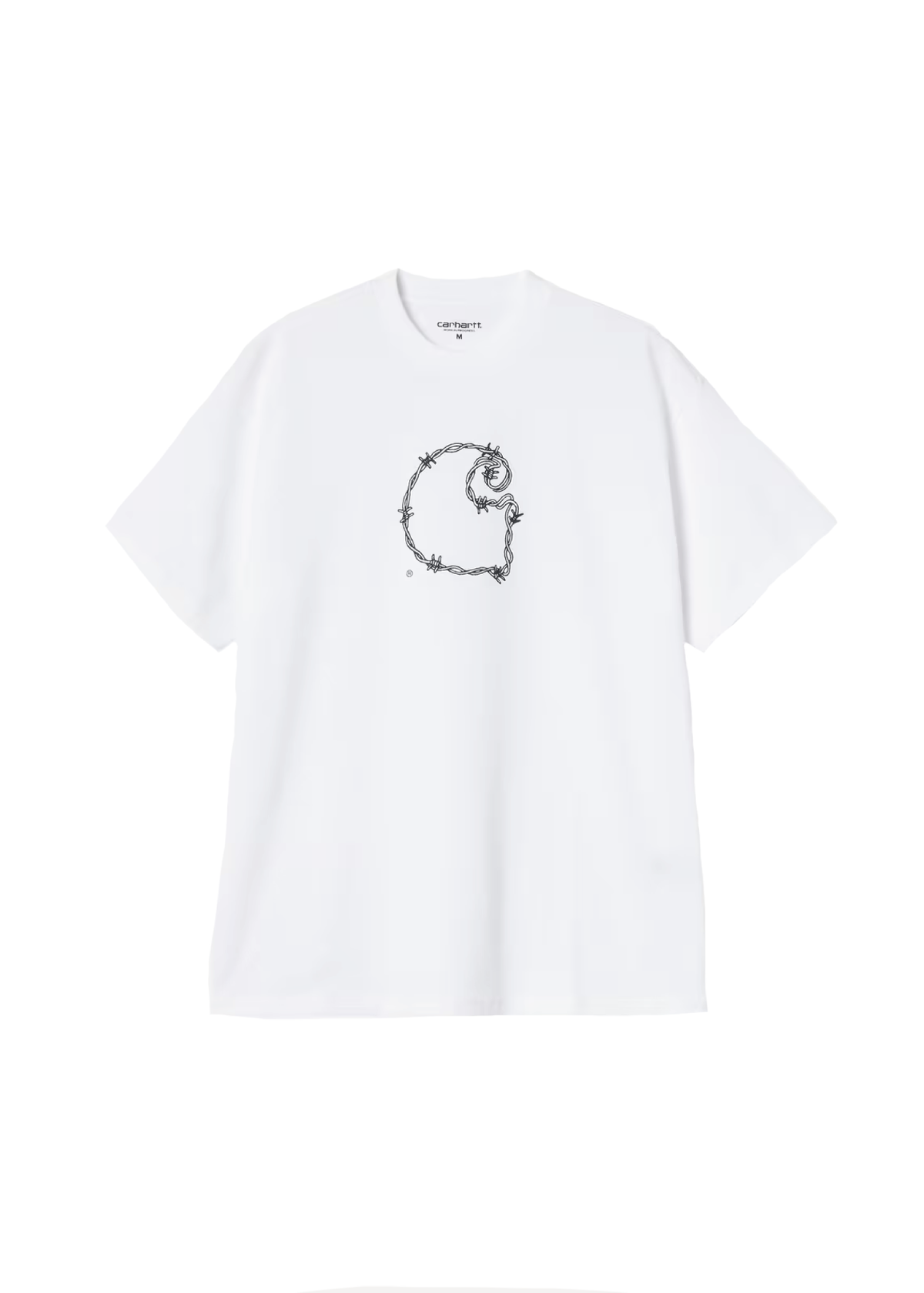 Carhartt Wip T-Shirt da uomo manica corta Barbwire C bianca