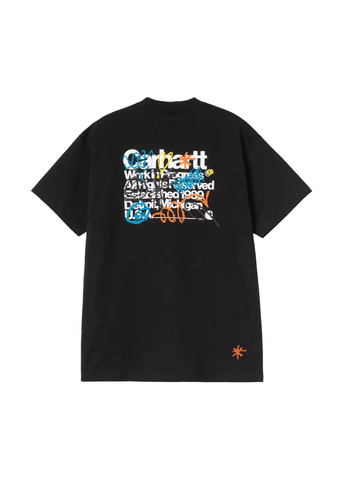 Carhartt Wip Herren Kurzarm-T-Shirt in Schwarz