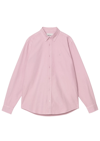 Carhartt Wip Camicia da uomo in cotone Oxford Bolton rosa