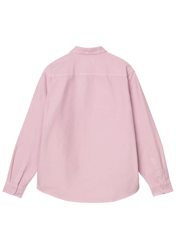 Carhartt Wip Camicia da uomo in cotone Oxford Bolton rosa