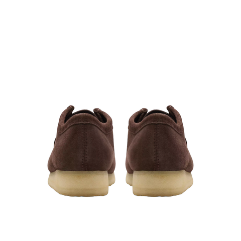 Clarks Scarpa in pelle scamosciata da uomo Wallabee marrone scuro