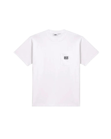 Obey white Works Eyes men's T-Shirt with pocket