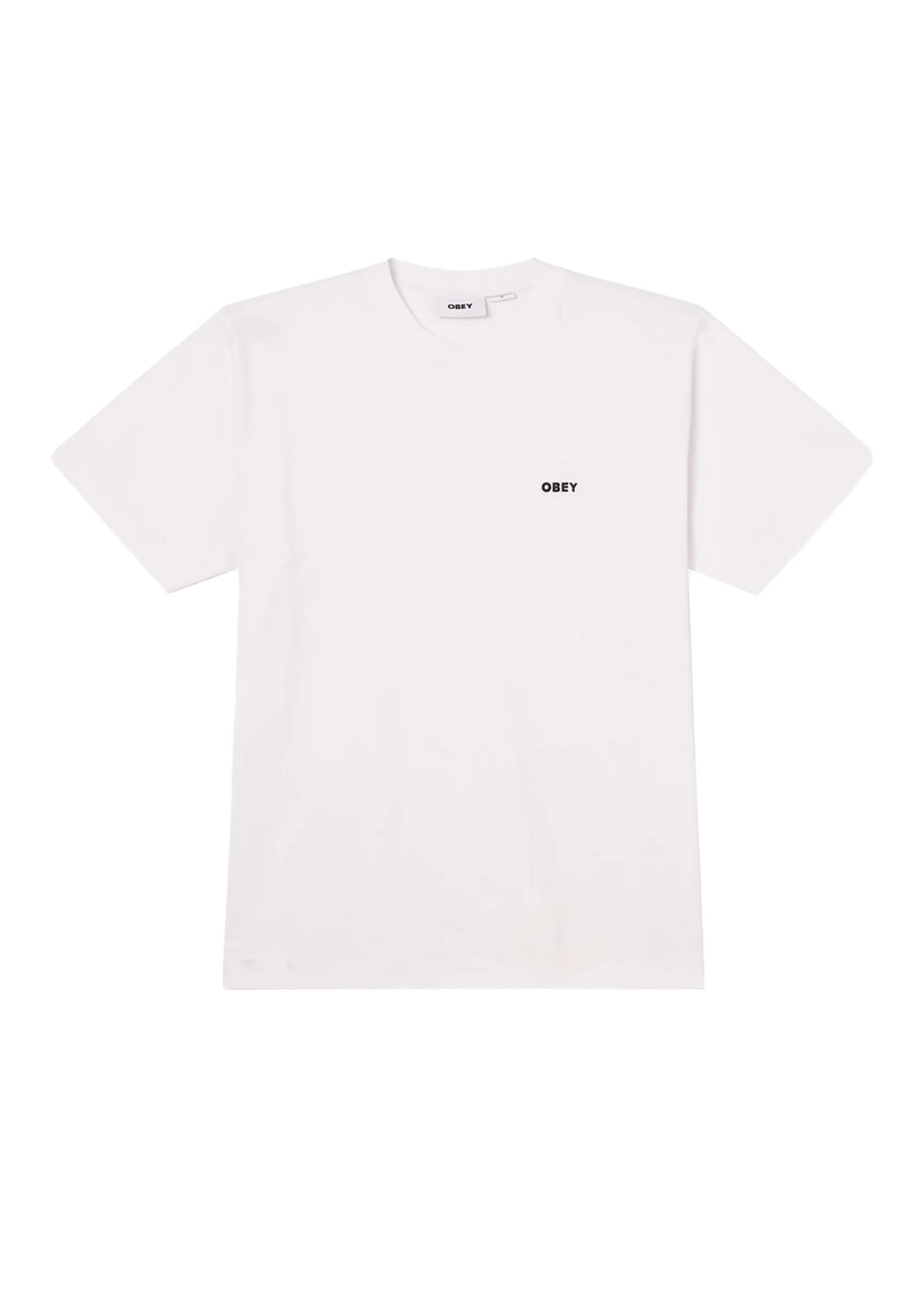 Obey T-Shirt da uomo manica corta Est. Works Bold bianca