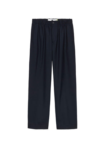 New Amsterdam Pantaloni in misto lana da uomo Wool Work blu scuro