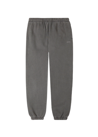 Obey Pantalone in felpa da uomo Lowercase Pigment nero lavato