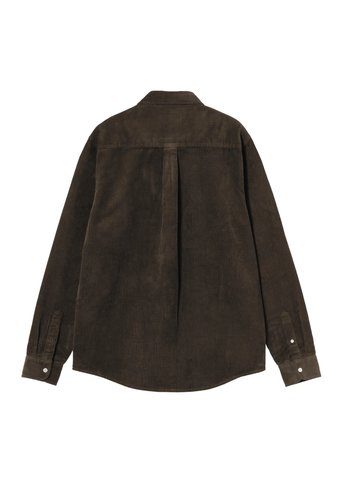 Carhartt Wip Camicia da uomo in velluto a coste Madison marrone