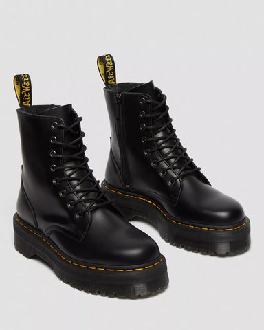 Dr. Martens Anfibi da donna platform in pelle Jadon neri