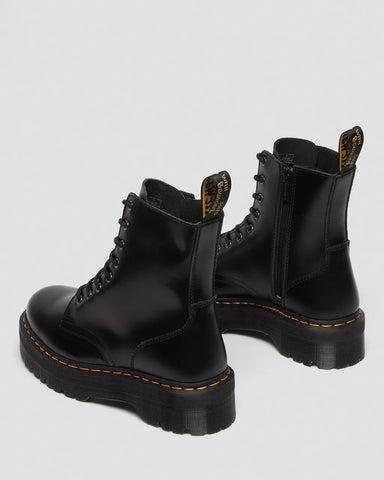 Dr. Martens Anfibi da donna platform in pelle Jadon neri