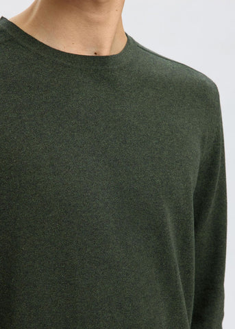 Selected Maglia girocollo da uomo Berg verde