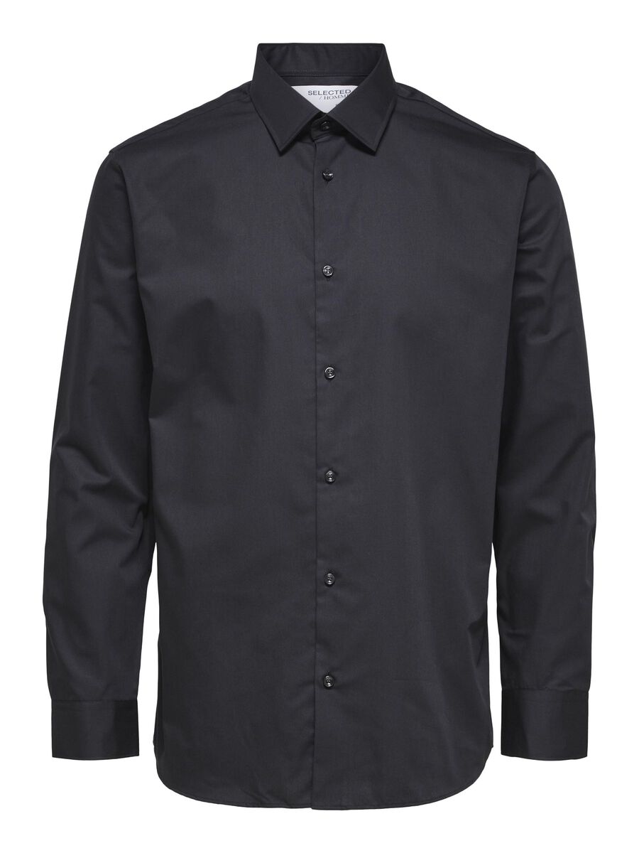 Selected Slimethan Men's Long Sleeve Shirt Black