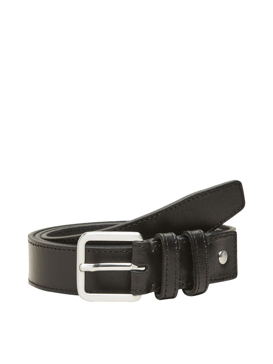 Selected Nate Men's Leather Belt Black