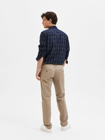 Selected Pantalone da uomo Slim New Miles beige