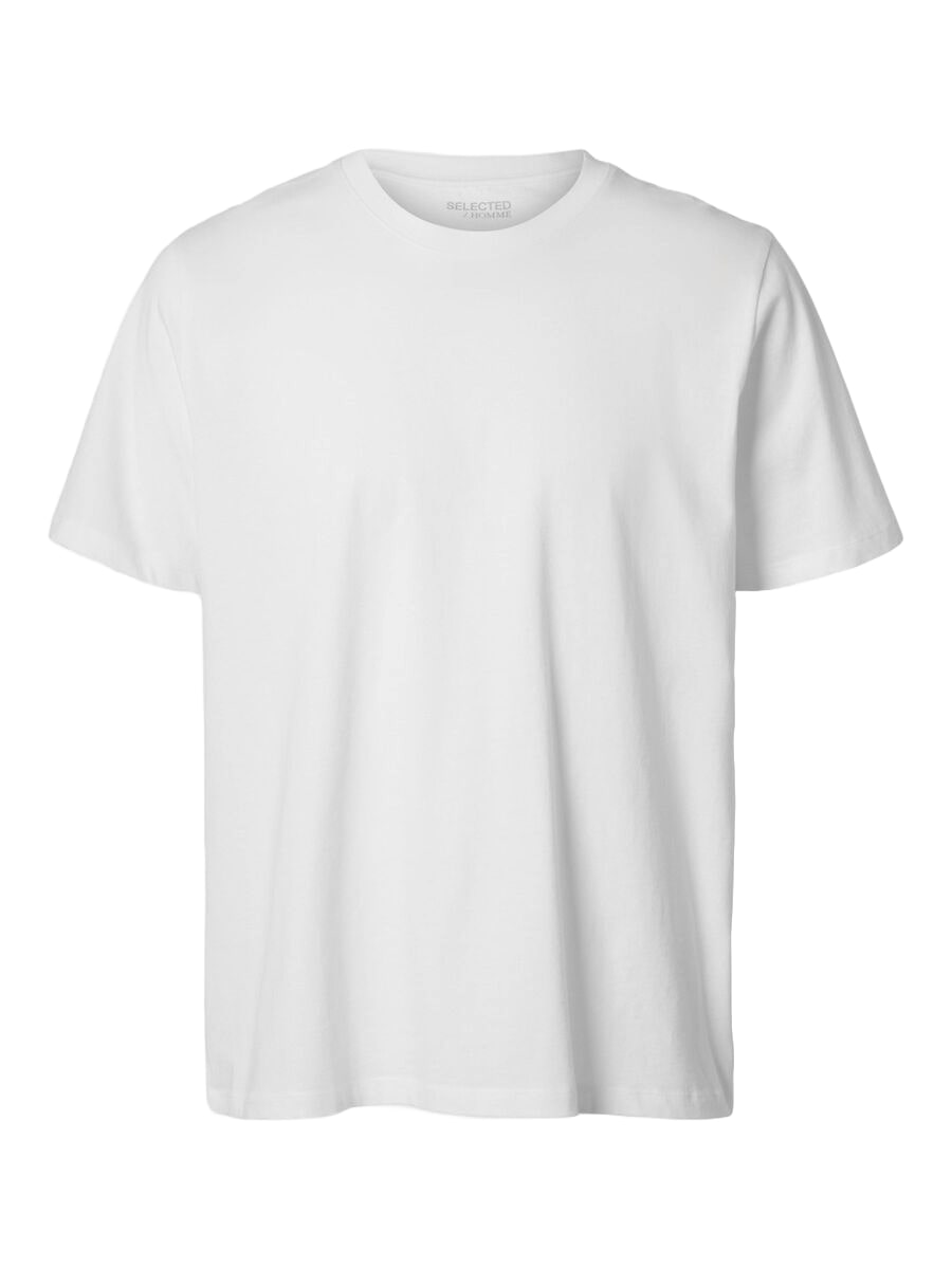 Selected T-Shirt da Uomo manica corta Haspen Bianca