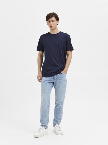 Selected Men's T-Shirt short sleeve Haspen Blue