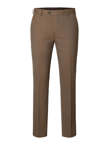 Selected Neil Men's Classic Trousers Brown