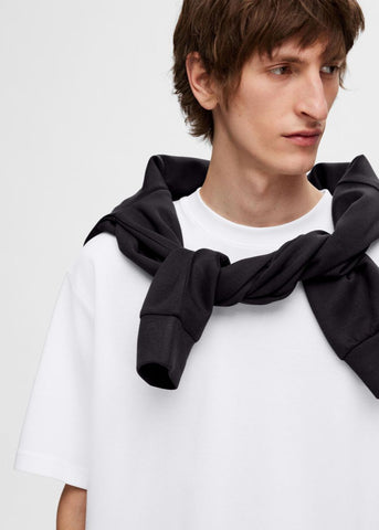 Selected Men's Loose Oscar Short Sleeve T-Shirt White